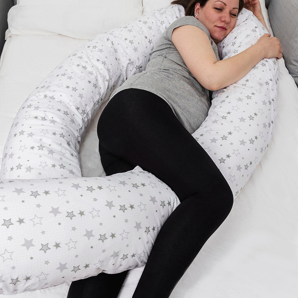 Kinder Valley Silver Star 12 Feet Maternity Pillow Grey Age
