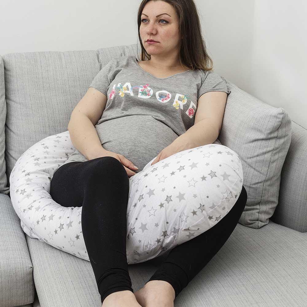 Kinder Valley Silver Star 9ft Maternity Caterpillow Age 0Y Grey