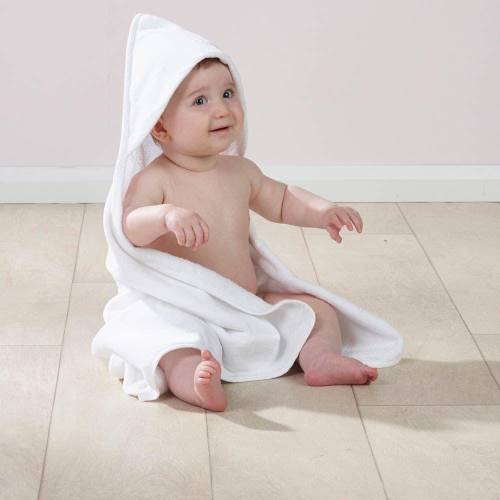 Kinder Valley White 2 Pack Hooded Towels Age 0Y White