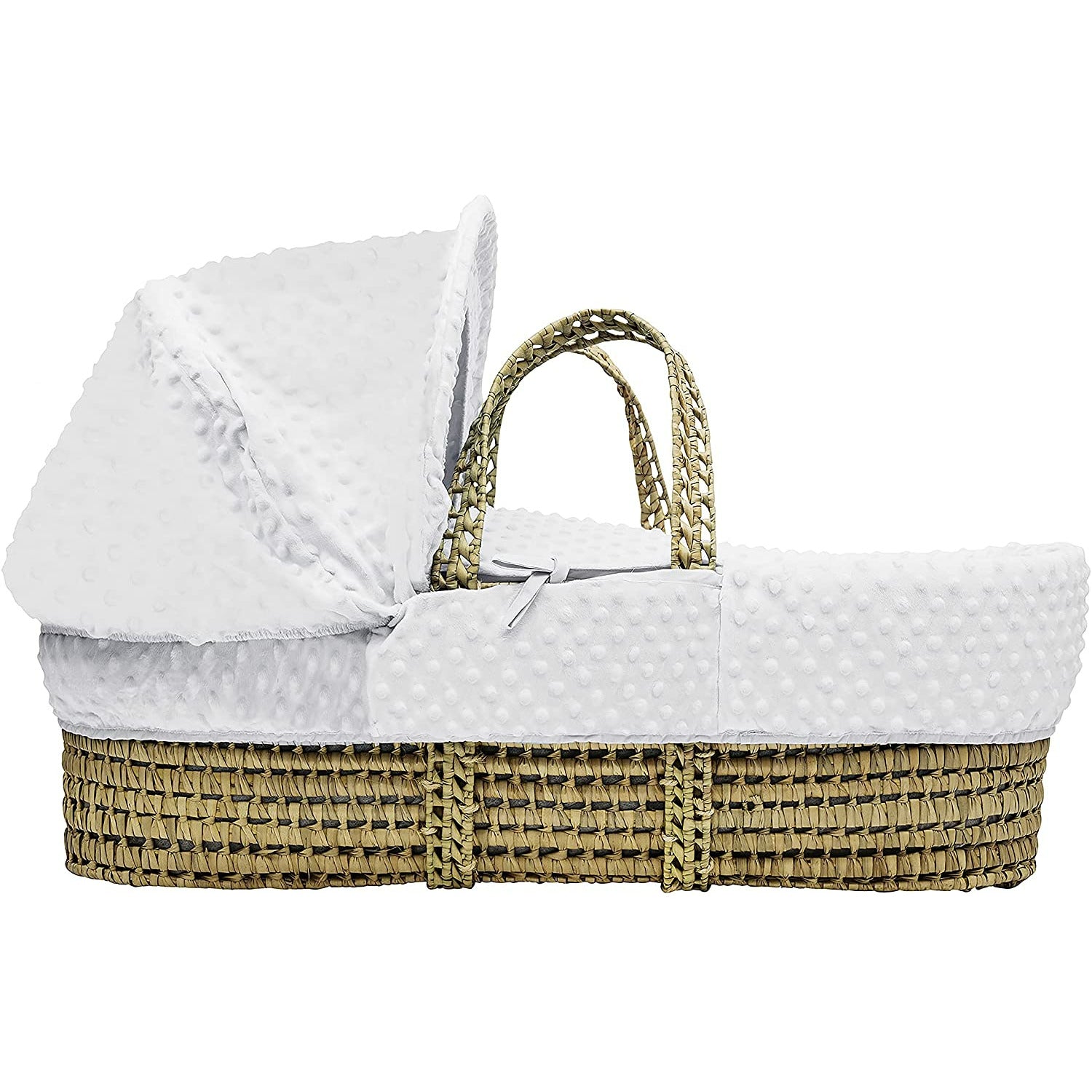 Kinder Valley White Dimple Moses Basket Bedding Set White AgeNewborn