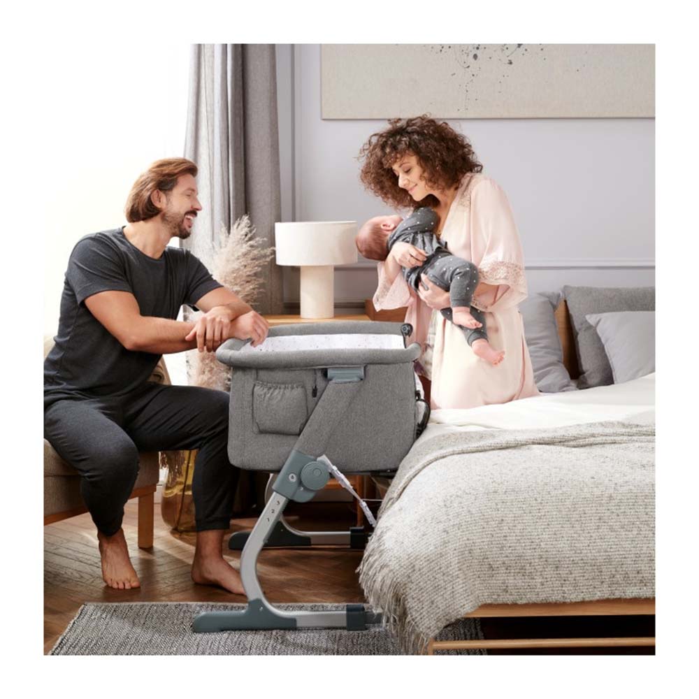 Kinderkraft Baby Cot Uno Up Grey Age 0Y Peekaboo