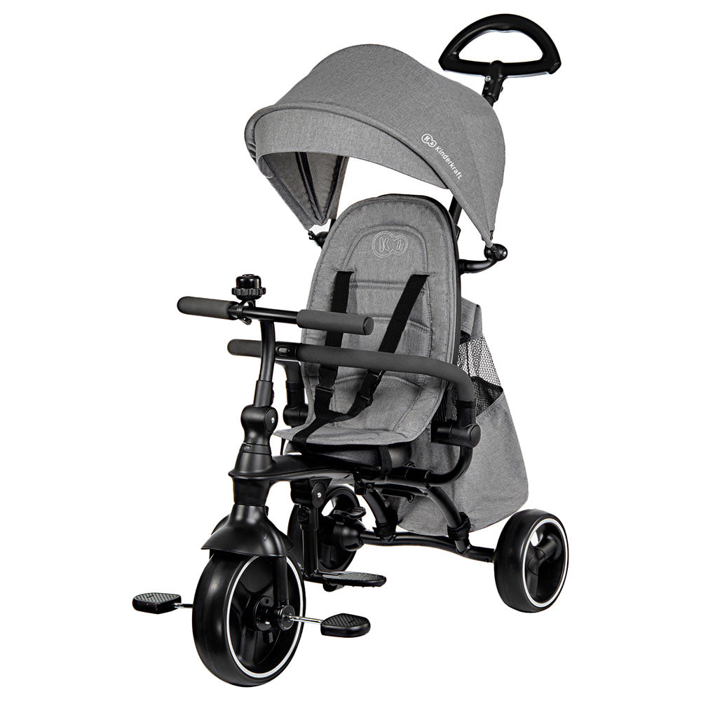 Kinderkraft Jazz Tricycle Grey Age-9 Months Above Peekaboo