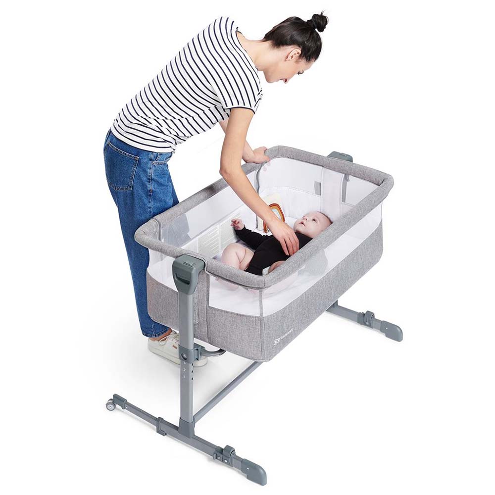 Kinderkraft Baby Cot Neste Air Grey Age 0-18M