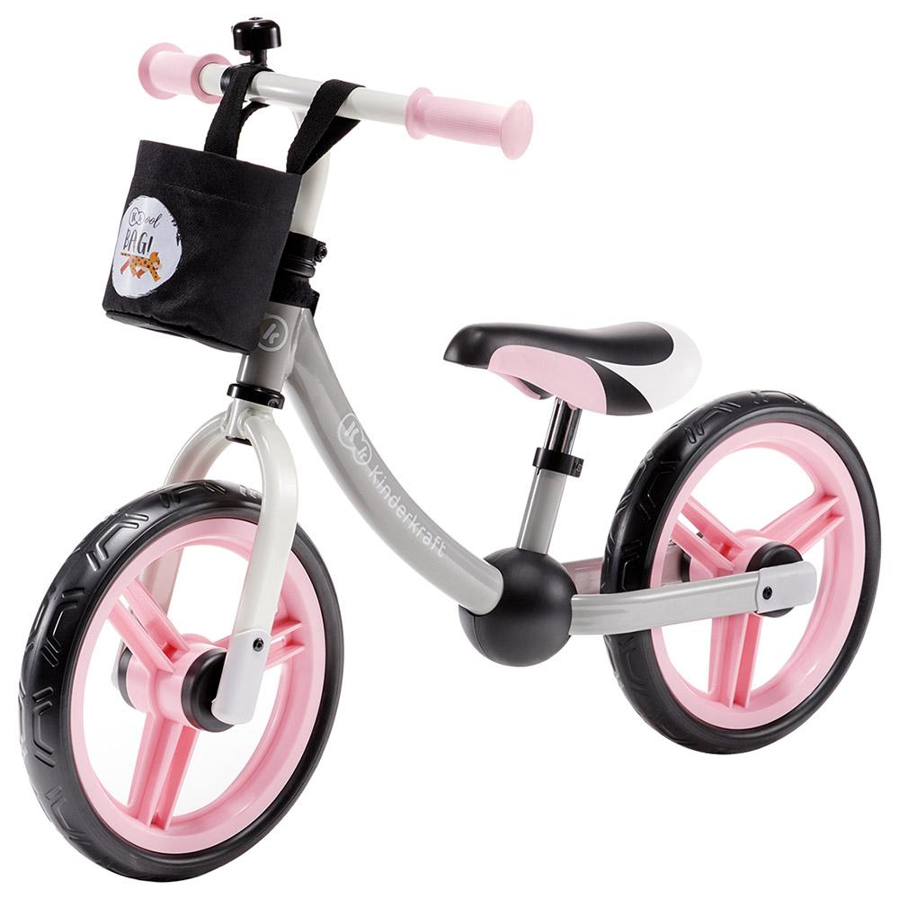 Kinderkraft Balance Bike 2Way Next Light Pink Z Akcesoriami Age 18M+
