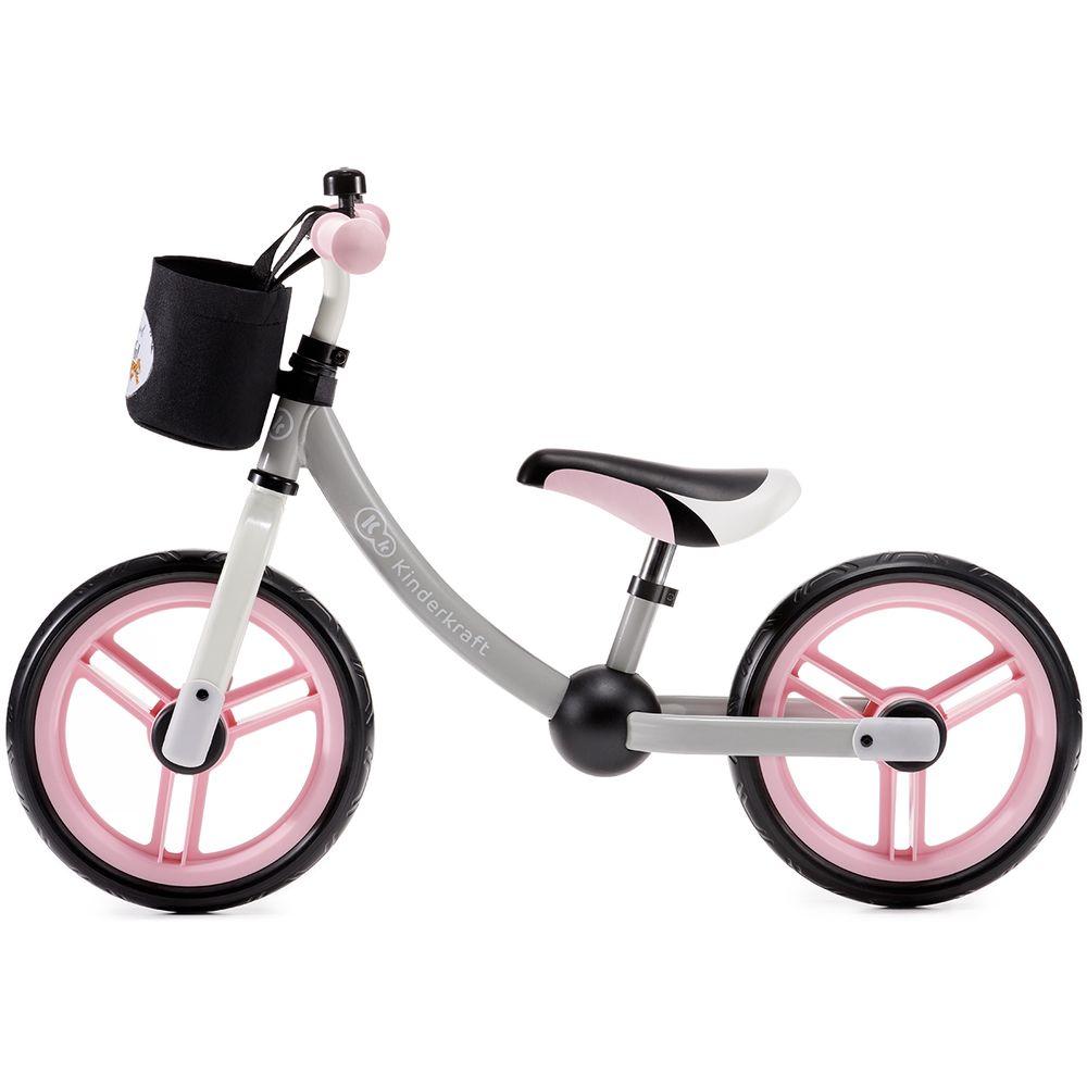 Kinderkraft Balance Bike 2Way Next Light Pink Z Akcesoriami Age 18M+