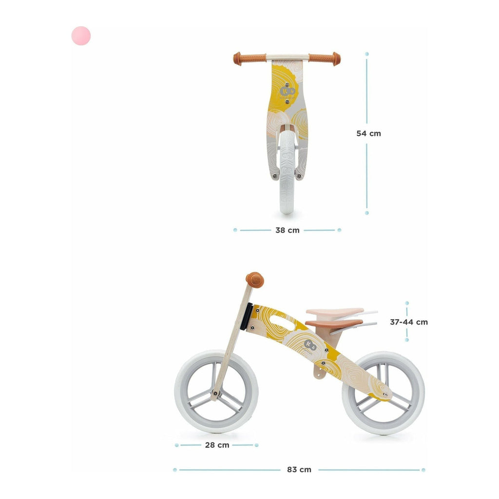 Kinderkraft Balance Bike Runner Natural Printed With Accessories Age- 3 Years to 4 Years