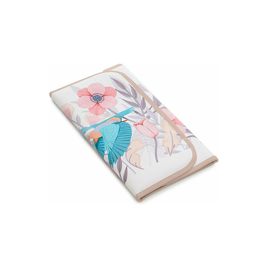 Kinderkraft Bird and Floral Printed Diaper Mommy Bag