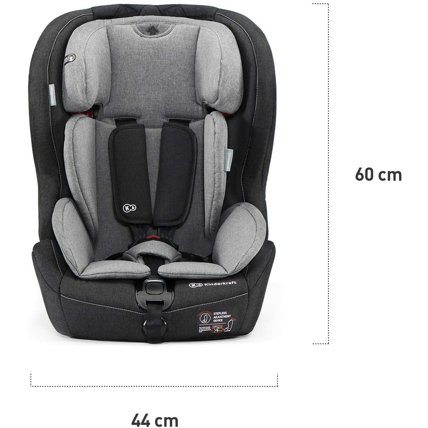 Kinderkraft Car Seat SafetyFix Black With Isofix System Holds 936Kg Age 9 Months & Above