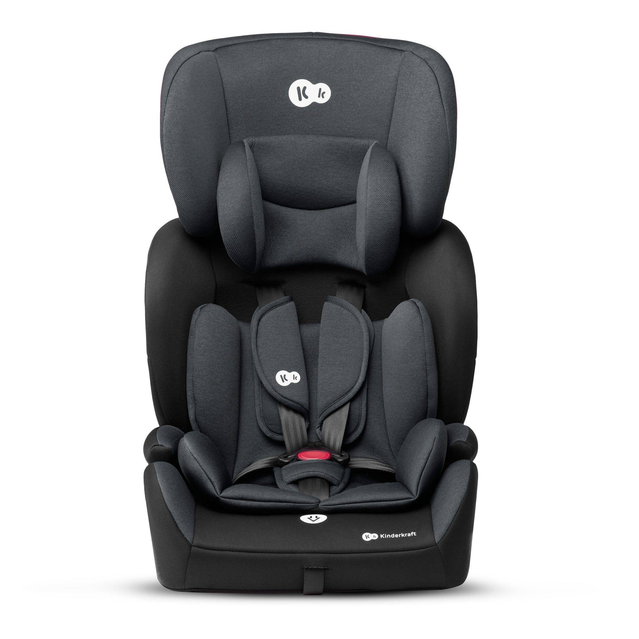 Kinderkraft Comfort Up 2 Car Seat Black Graphite Age 9 Months Above Holds from 9 Kgs upto 36 Kgs Peekaboo