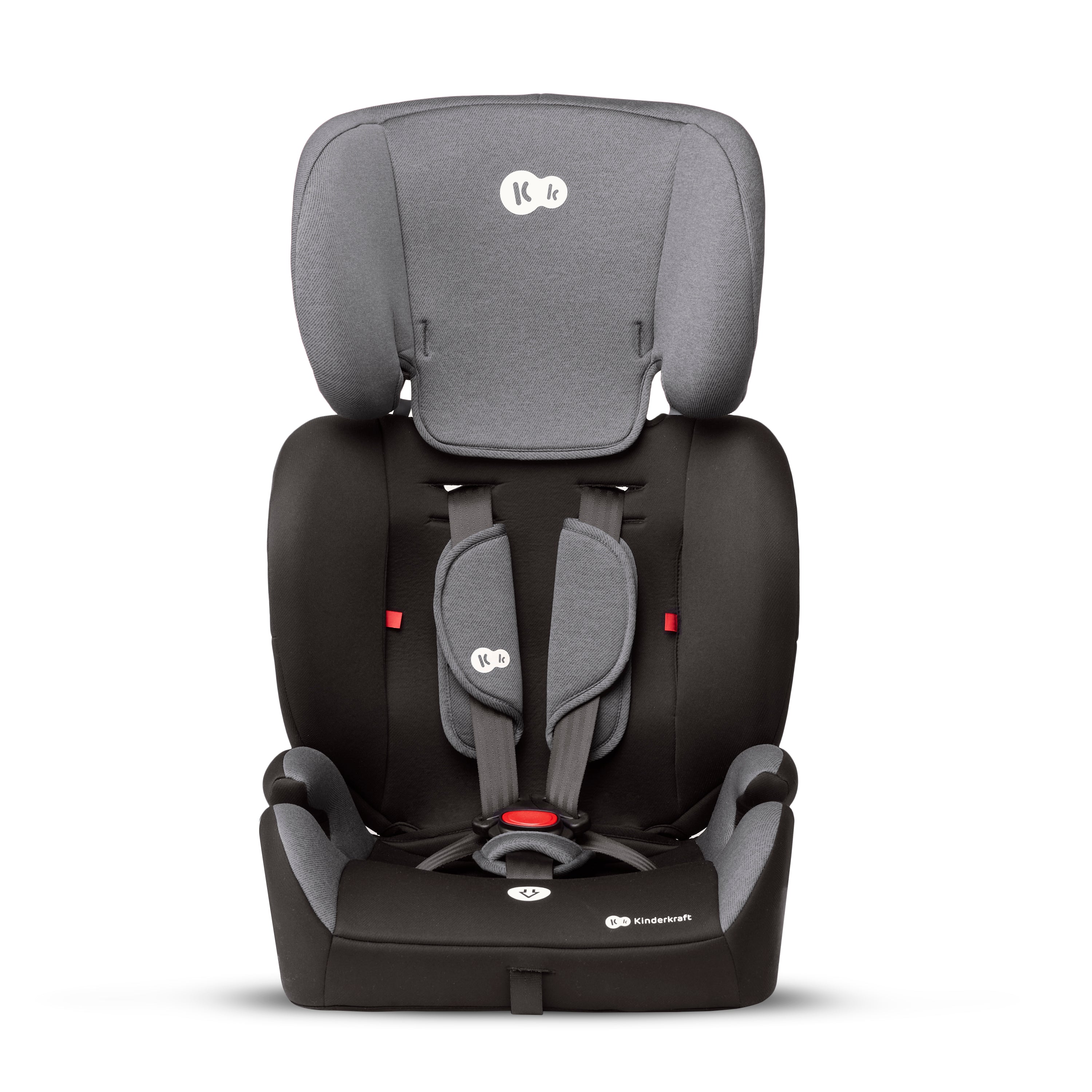 Kinderkraft Comfort Up 2 Car Seat Grey Silver Age 9 Months Above Holds from 9 Kgs upto 36 Kgs Peekaboo