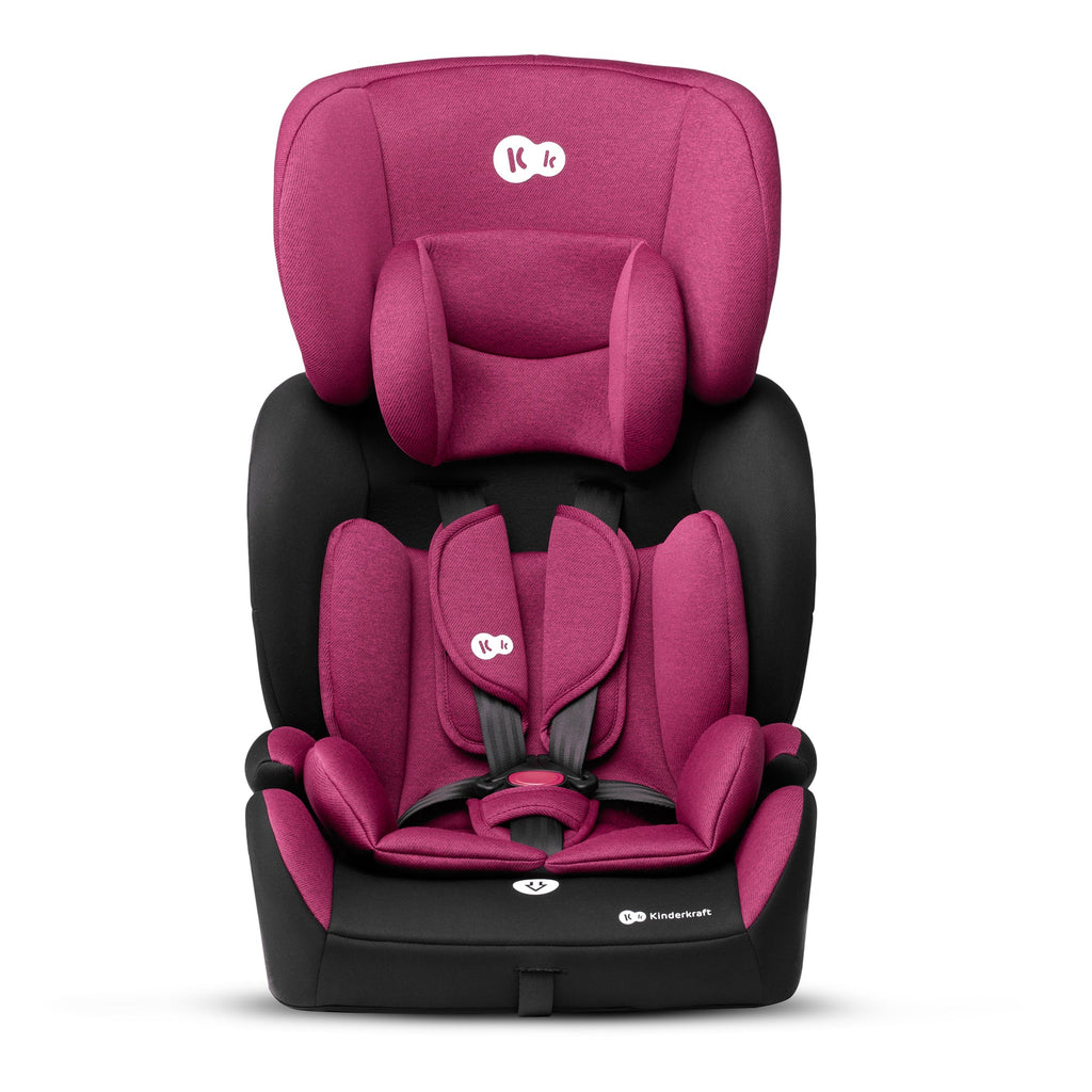 Kinderkraft Comfort Up 2 Car Seat Pink Maroon Age- 9 Months & Above (Holds from 9 Kgs upto 36 Kgs) Media 1 of 15