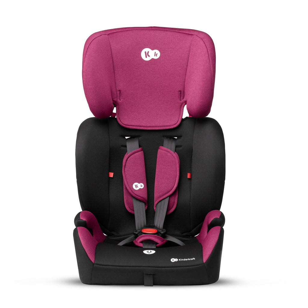 Kinderkraft Comfort Up 2 Car Seat Pink Maroon Age- 9 Months & Above (Holds from 9 Kgs upto 36 Kgs) Media 1 of 15