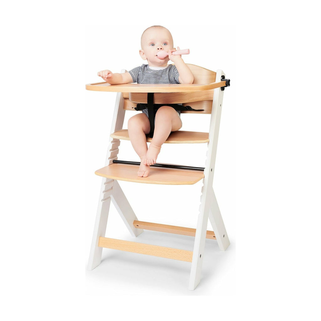 Kinderkraft Enock 3-in-1 Highchair Wooden/White Age- 6 Months to 5 Years
