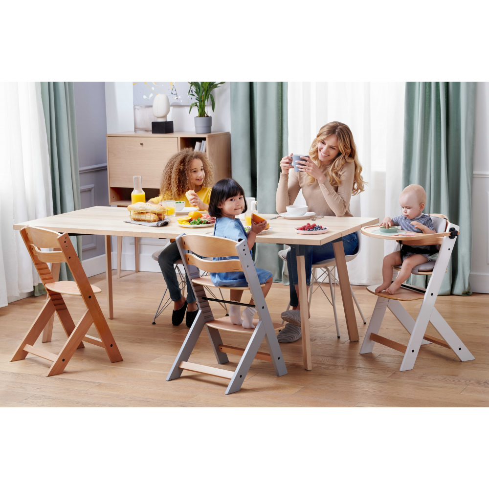 Kinderkraft Enock Highchair White Age- 6 Months to 5 Years