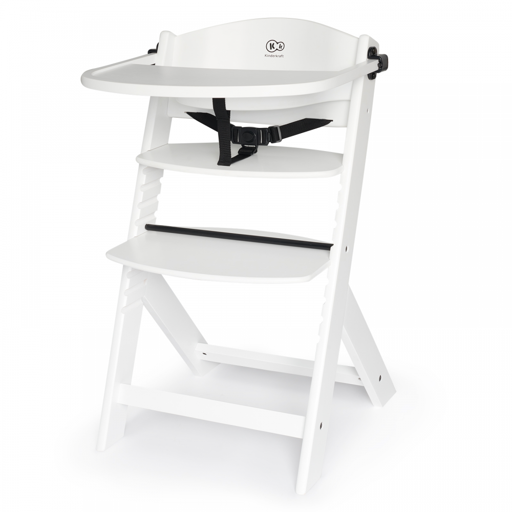 Kinderkraft Enock Highchair White Age- 6 Months to 5 Years