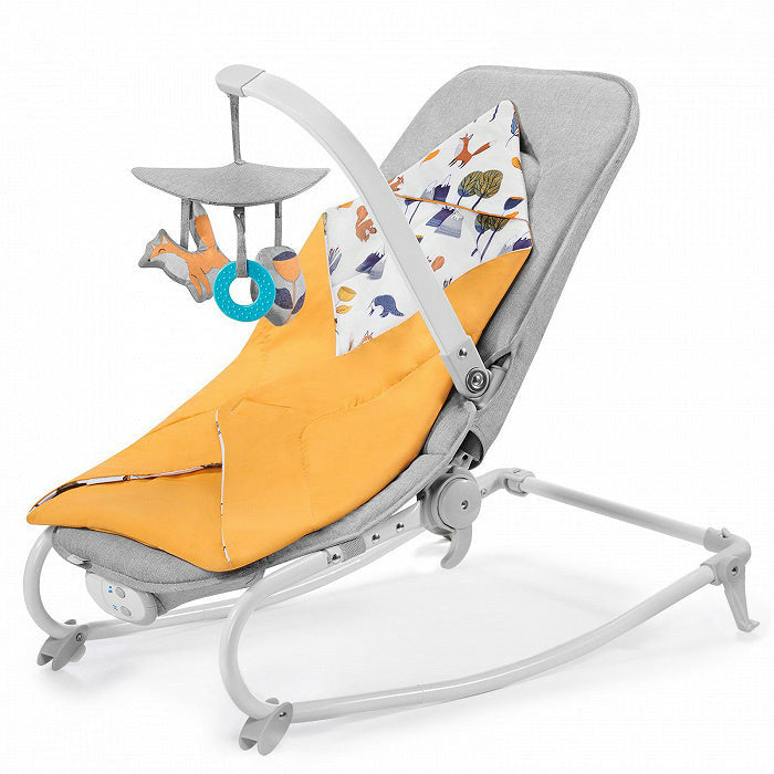 Kinderkraft  Felio 3-In-1 Rocker+Bouncer+Reclining Chair Forest Yellow Age- Newborn & Above (Holds upto 18 Kg)