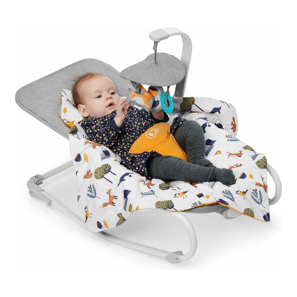Kinderkraft  Felio 3-In-1 Rocker+Bouncer+Reclining Chair Forest Yellow Age- Newborn & Above (Holds upto 18 Kg)