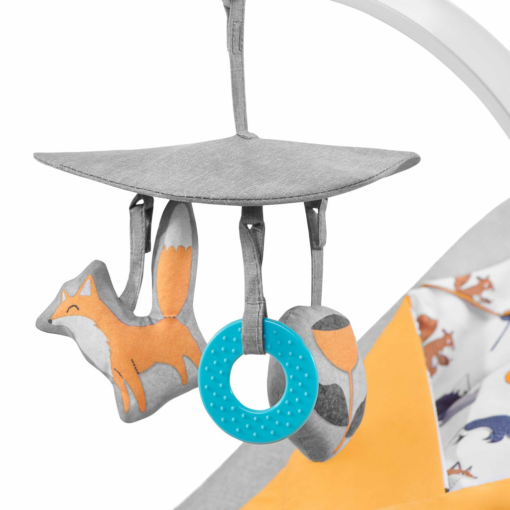 Kinderkraft  Felio 3-In-1 Rocker+Bouncer+Reclining Chair Stone Grey Age- Newborn & Above (Holds upto 18 Kg)