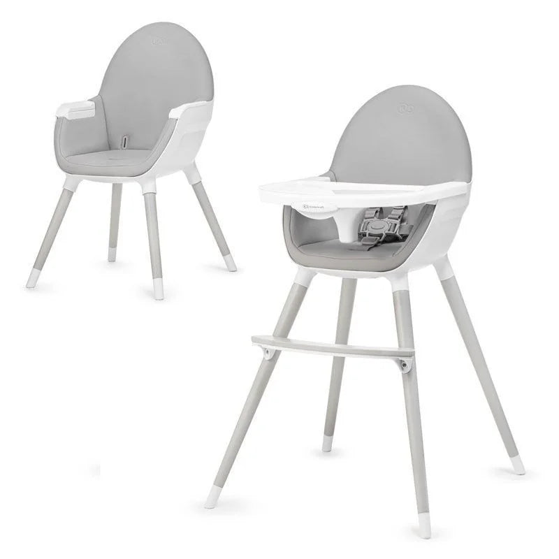 Kinderkraft Fini 2-in-1 Highchair with Grey Legs Age- 6 Months to 5 Years (Holds upto 15 Kg)