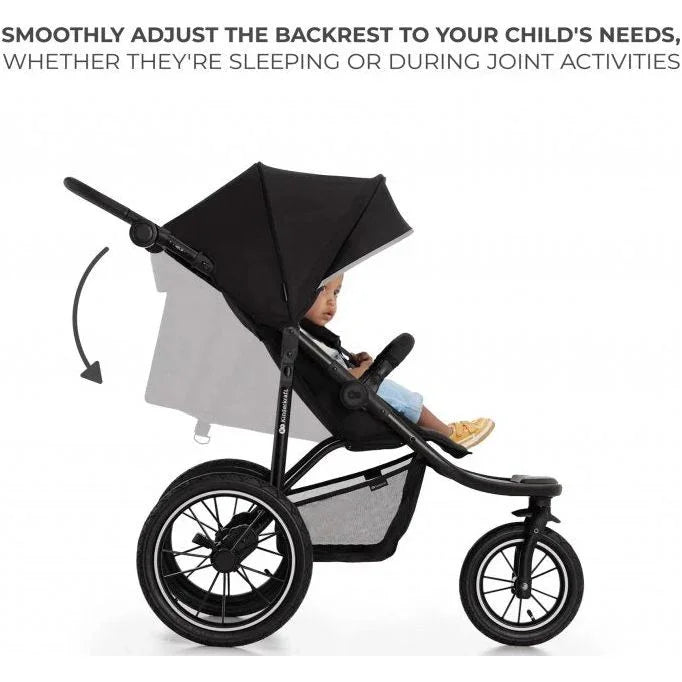 Kinderkraft HELSI  Stroller Deep Black Age- Newborn & Above (Holds upto 22 Kg)