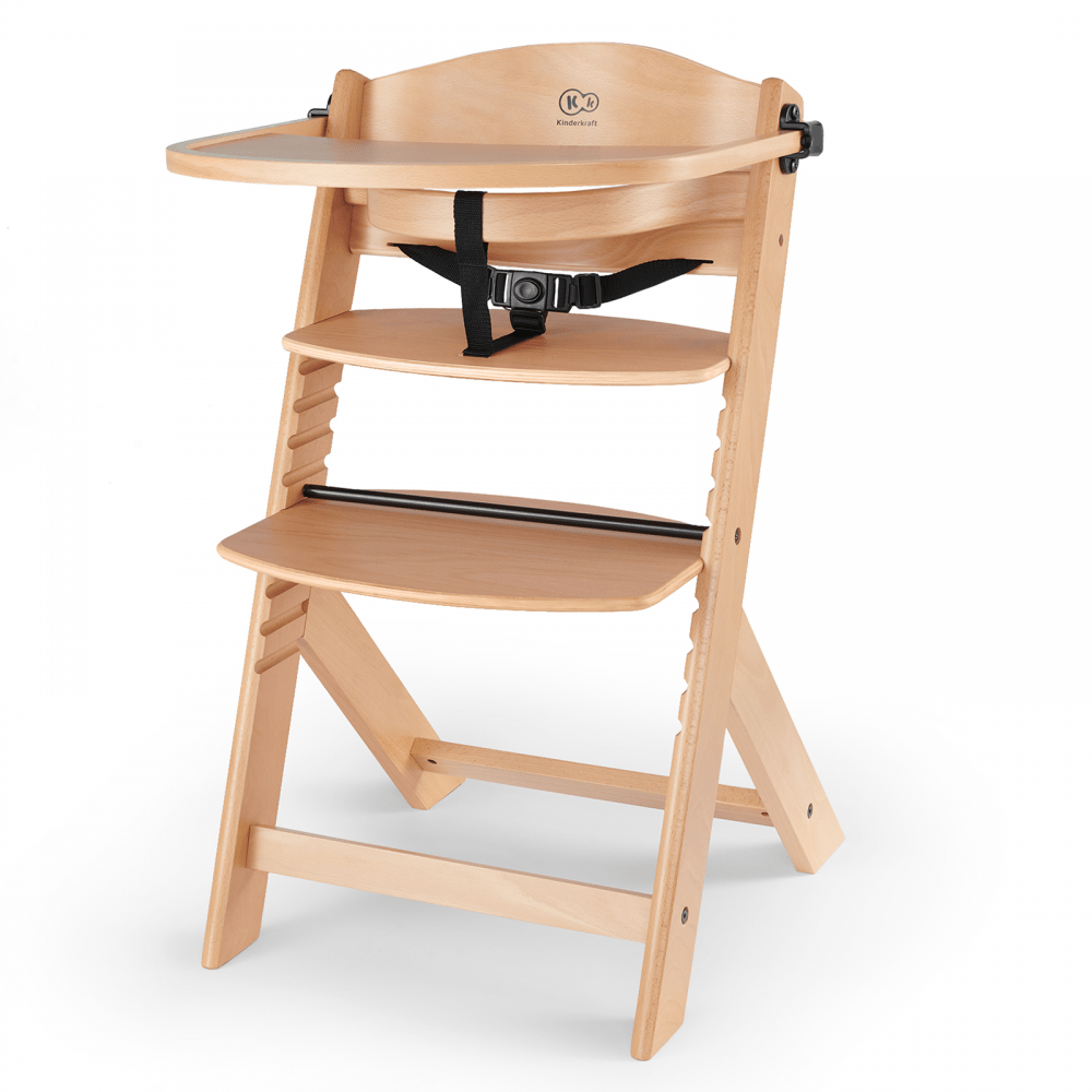 Kinderkraft High Chair Enock Wooden Age 6M-5Y