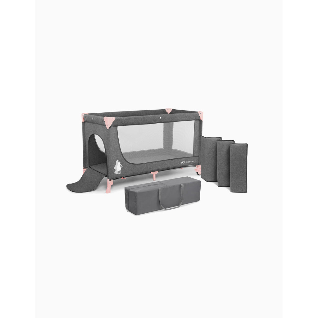 Kinderkraft Joy Travel Cot without Accessories Pink Age- Newborn & Above