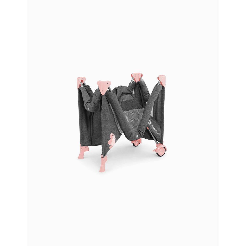 Kinderkraft Joy Travel Cot without Accessories Pink Age- Newborn & Above