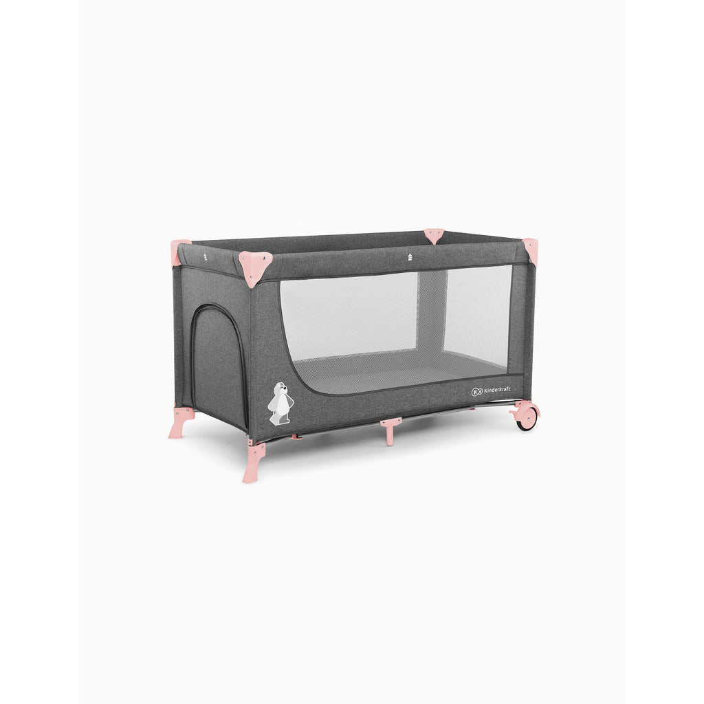 Kinderkraft Joy Travel Cot without Accessories Pink Age- Newborn & Above