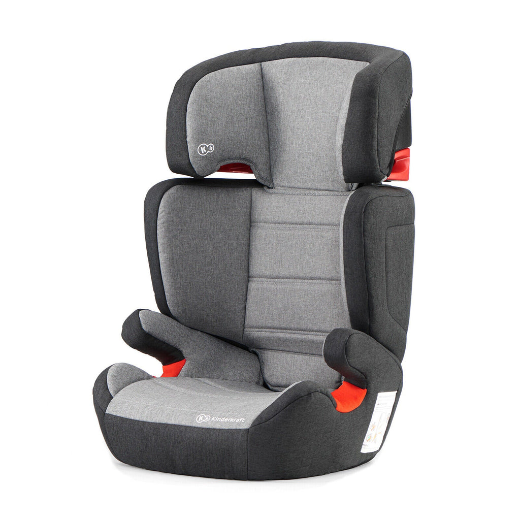 Kinderkraft Junior Fix Car Seat Isofix Black/Grey Age- 12 Months & Above (Holds from 15 to 36kg)