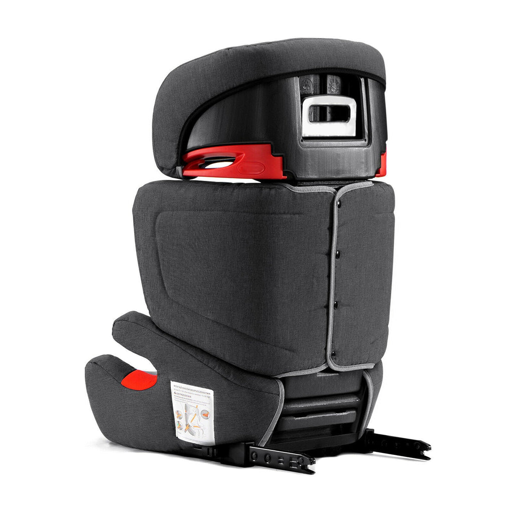 Kinderkraft Junior Fix Car Seat Isofix Black/Grey Age- 12 Months & Above (Holds from 15 to 36kg)