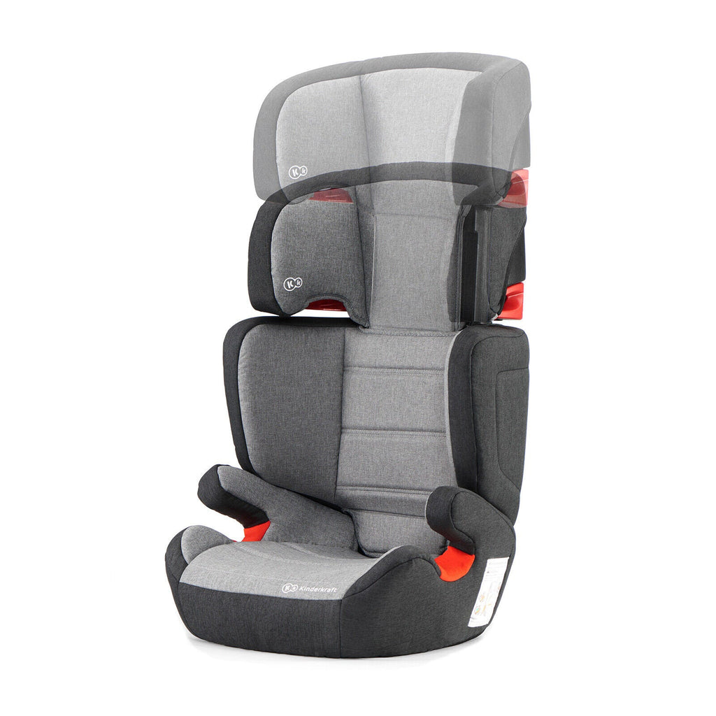 Kinderkraft Junior Fix Car Seat Isofix Black/Grey Age- 12 Months & Above (Holds from 15 to 36kg)