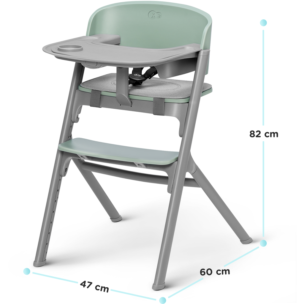Kinderkraft Livy 3-In-1 Feeding Chair Olive Green Age- 6 Months & Above (Holds upto 110 Kgs)