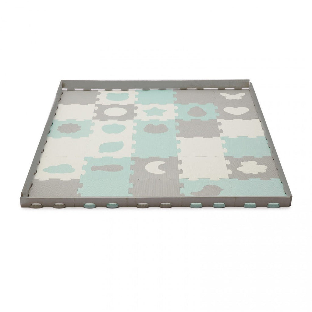 Kinderkraft Luno Shapes Puzzle Foam Playmat Mint Age- 6 Months & Above