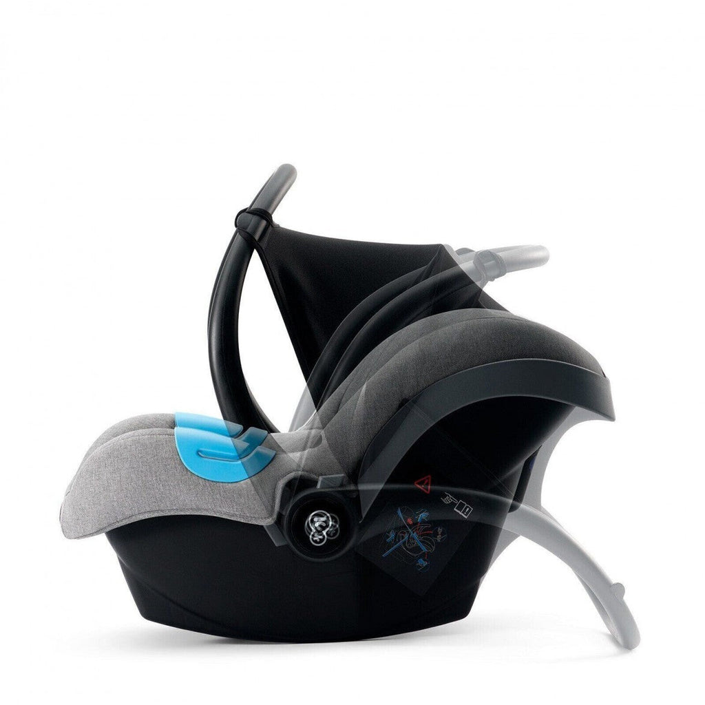 Kinderkraft Mink Baby Car Seat Grey Melange Age- Newborn & Above (Holds upto 13 kg)