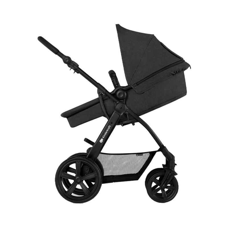 Kinderkraft Moov CT 3-in-1 Pushchair Stroller Trio Black Age- Newborn upto 22kgs