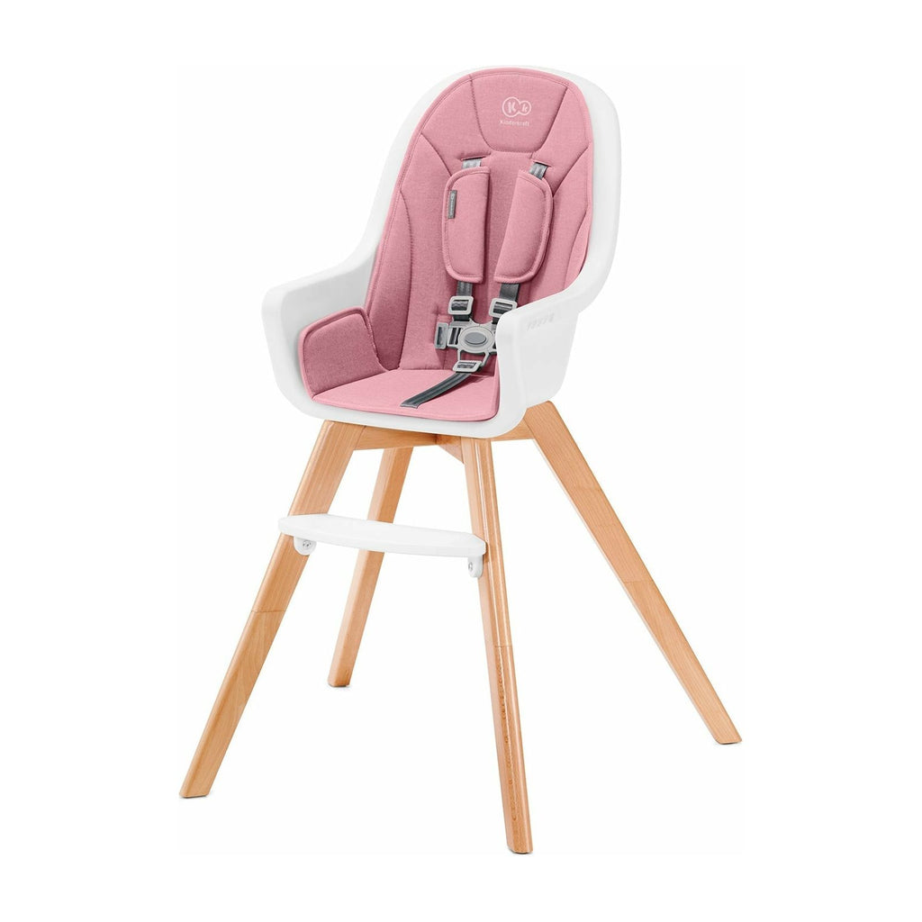 Kinderkraft Tixi 2-in-1 Highchair Pink Age- 6 Months to 5 Years