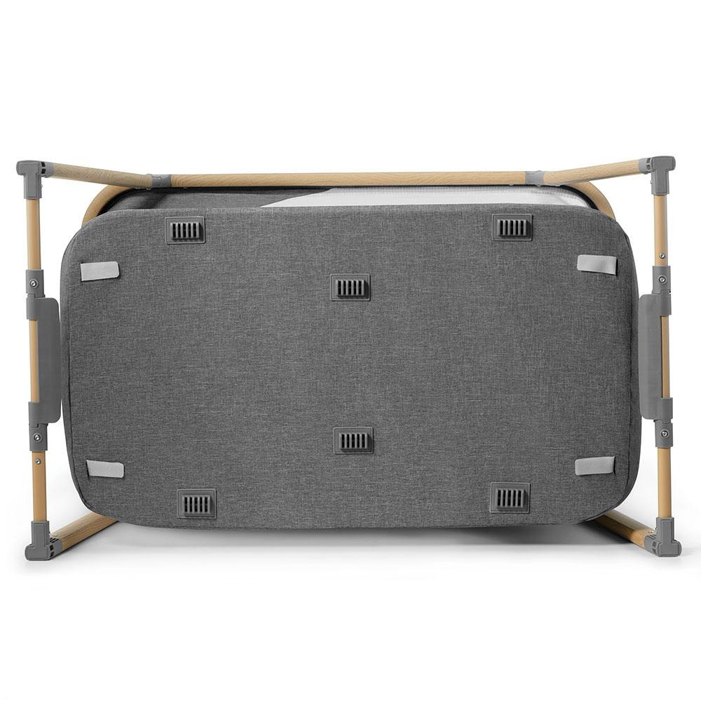 Kinderkraft Travel Cot With Playpen Function Sofi Gray Age 0-2Y