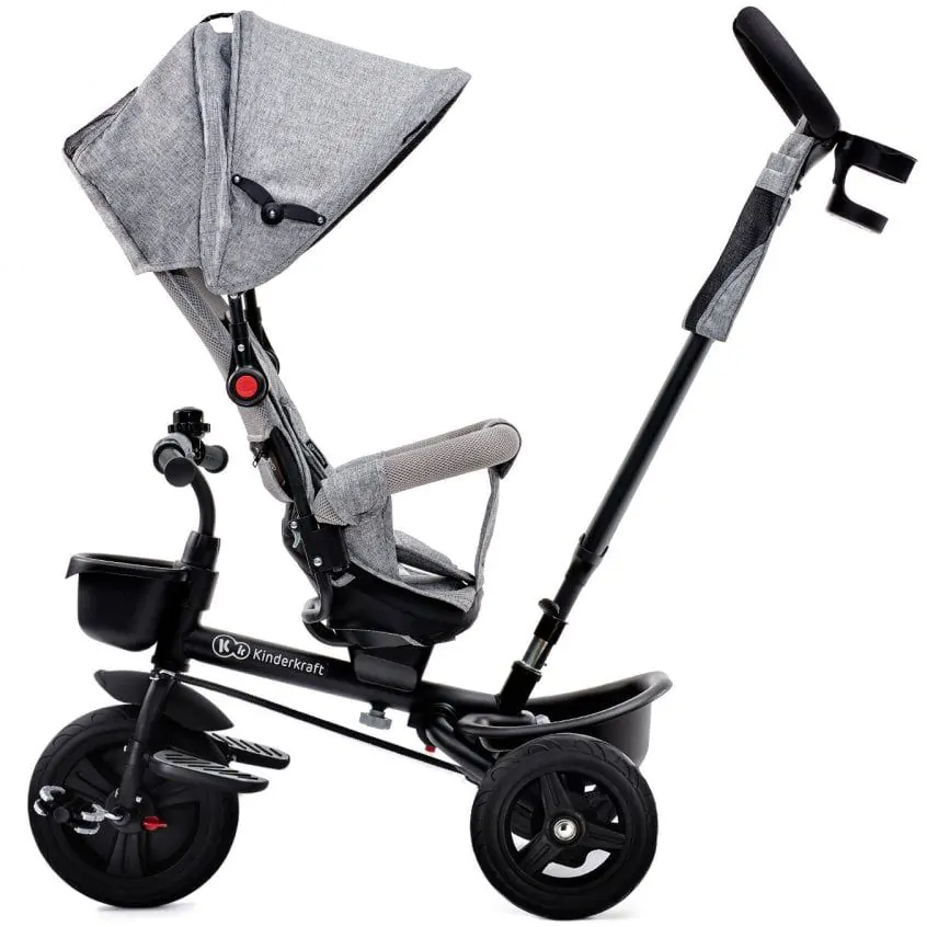 Kinderkraft Tricycle Aveo Grey Age- 9 Months to 5 Years