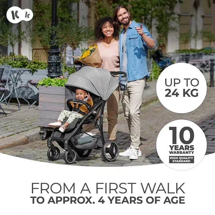Kinderkraft Trig 2 Pushchair Stroller Grey Age- Newborn upto 4 Years  (Holds upto 24 kgs)