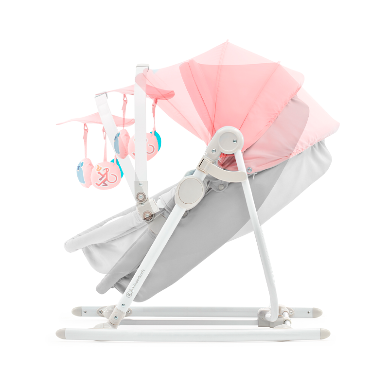 Kinderkraft Unimo Up 5-In-1 Bouncer Pink Newborn & Above ( Holds upto 18 Kgs)