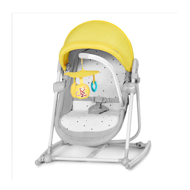 Kinderkraft Unimo Up 5-In-1 Bouncer Yellow Age- Newborn & Above ( Holds upto 18 Kgs)