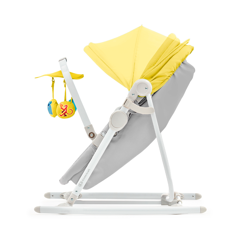 Kinderkraft Unimo Up 5-In-1 Bouncer Yellow Age- Newborn & Above ( Holds upto 18 Kgs)