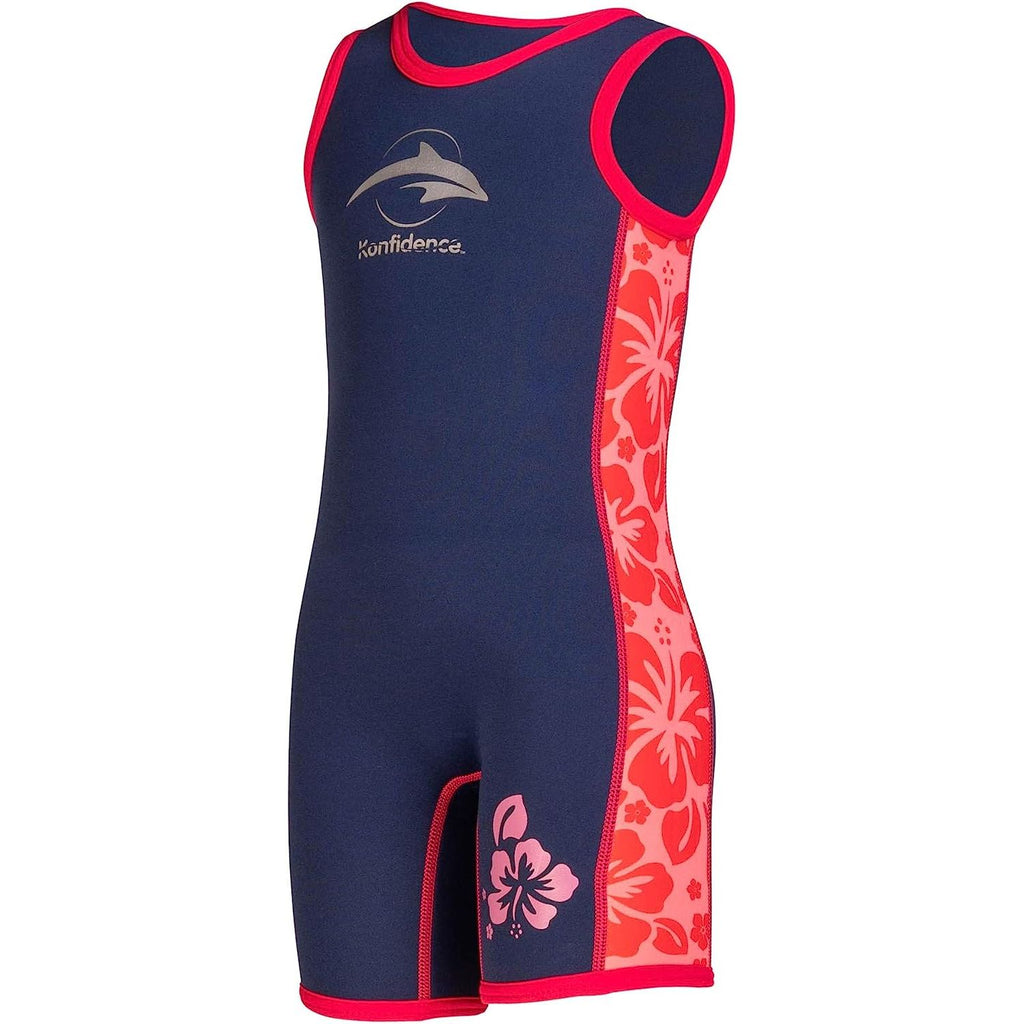Konfidence Warma Wetsuit Navy/Pink/Hibiscus  Age  2 Years & Above
