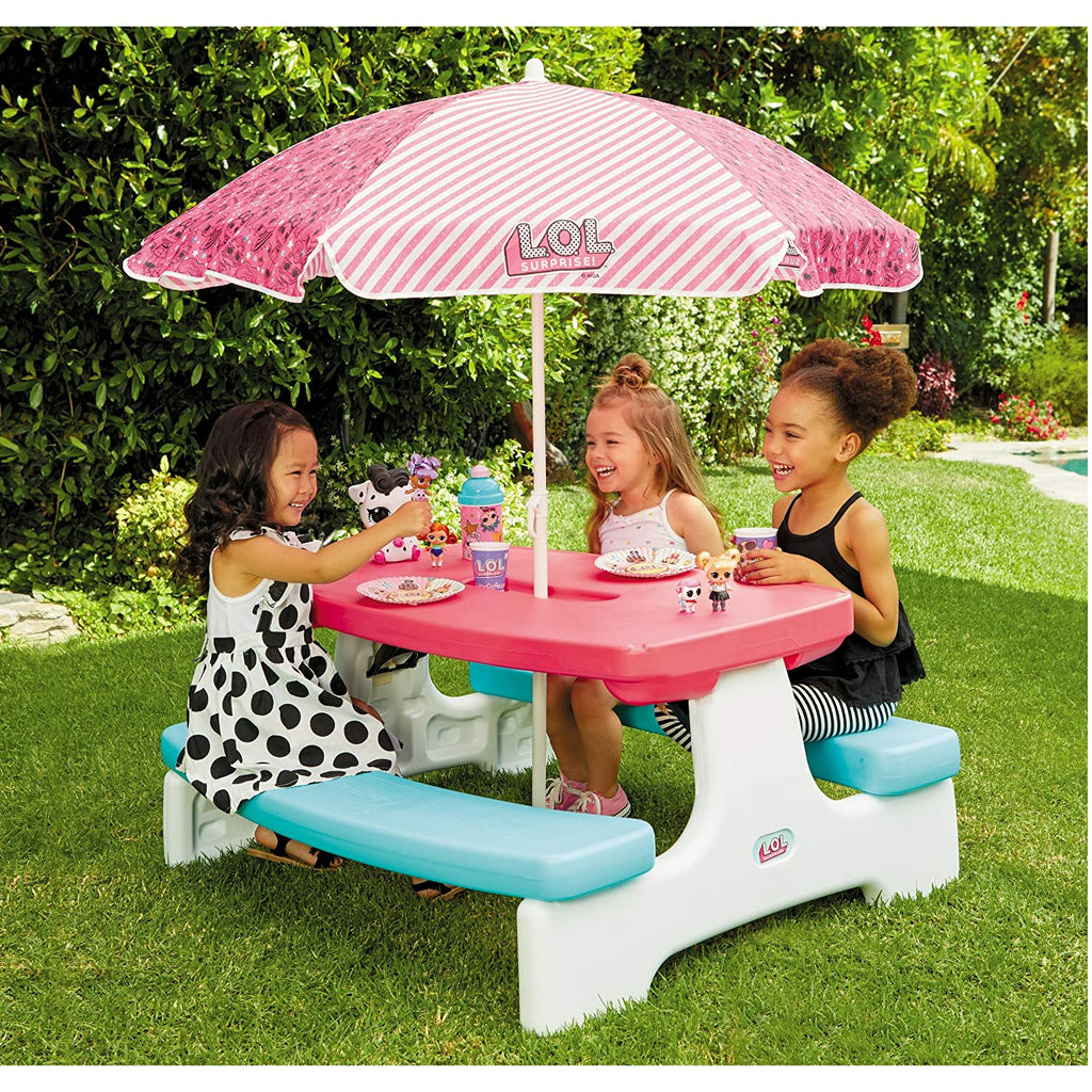 Little Tikes L.O.L. Surprise Easy Store Table With Umbrella