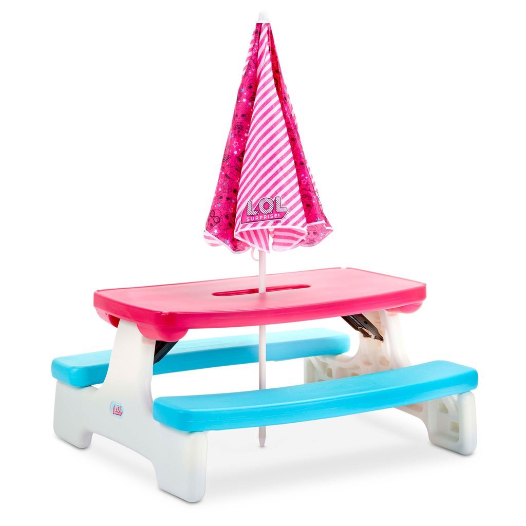 Little Tikes L.O.L. Surprise Easy Store Table With Umbrella