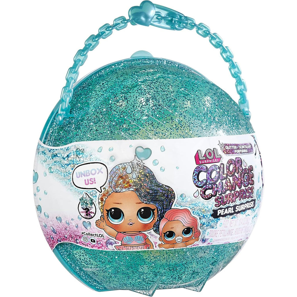 L.O.L. Surprise! Glitter Color Change Pearl Doll with 6 Surprises Blue Age- 4 Years & Above