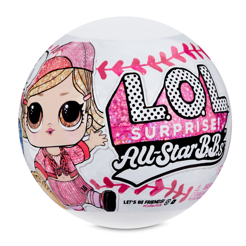 L.O.L Surprise All-Star B.B.s Sports Series 1 Baseball Sparkly Dolls with 8 Surprises