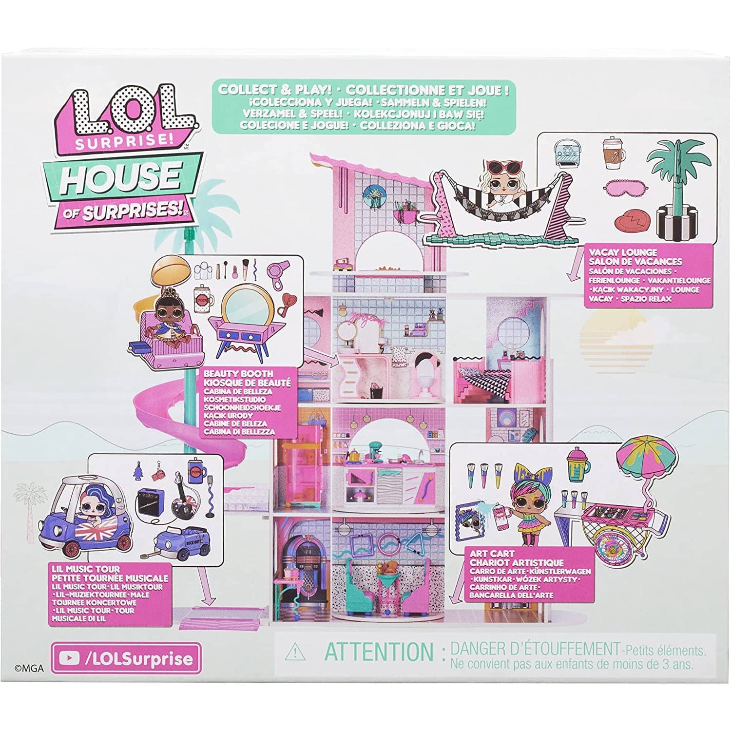 Lol Surprise Beauty Booth Playset with Her Majesty Collectible