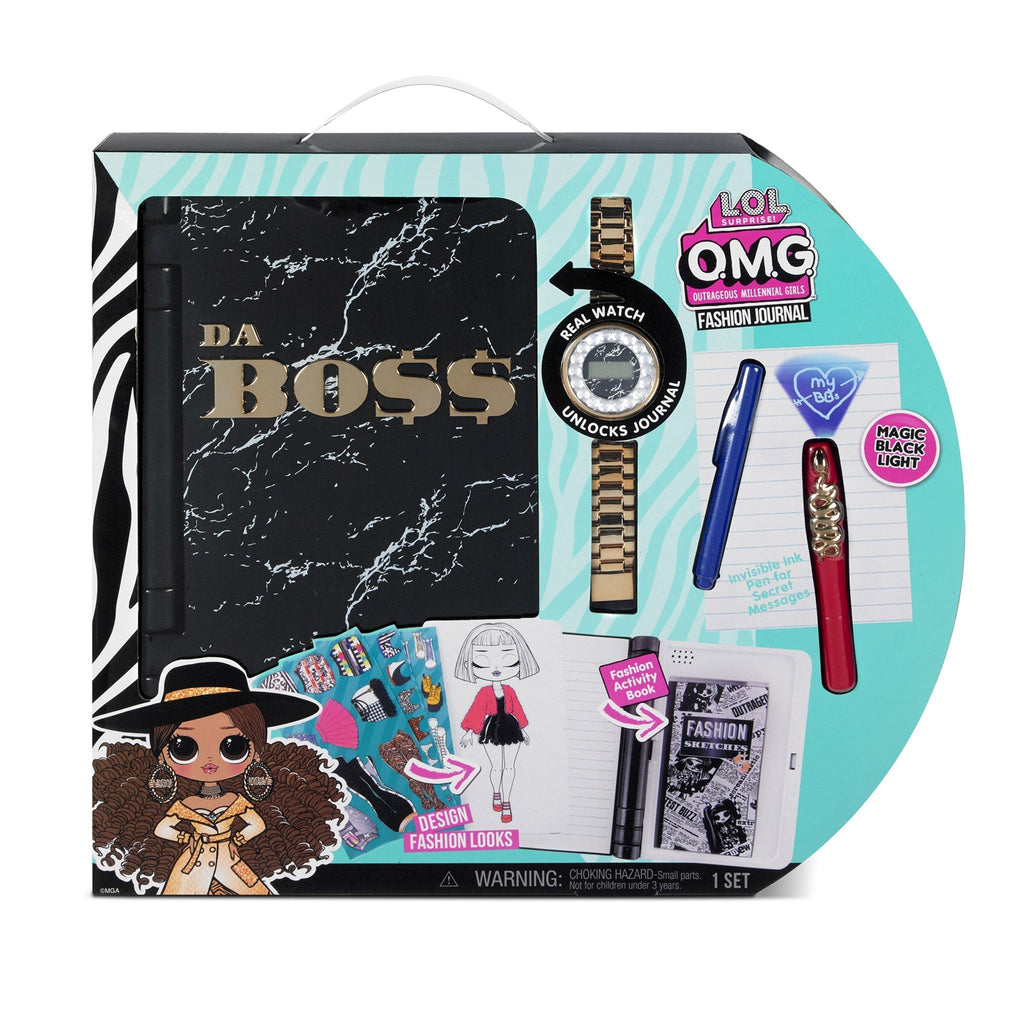 L.O.L Surprise OMG Fashion Journal - Electronic Password Journal with Watch 3Y+