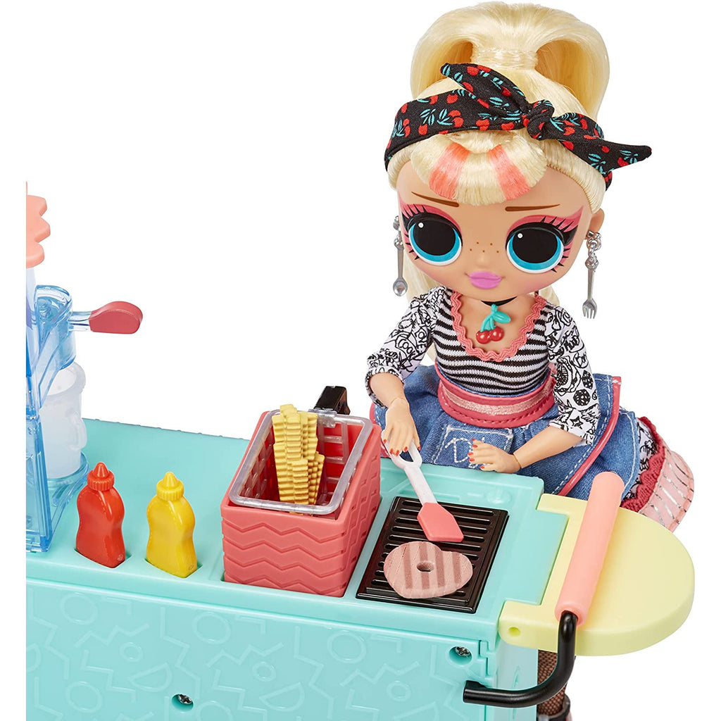 L.O.L Surprise OMG To-Go Diner Playset with 45+ Surprises and Exclusive Fashion Doll  Multicolor Age- 3 Years & Above